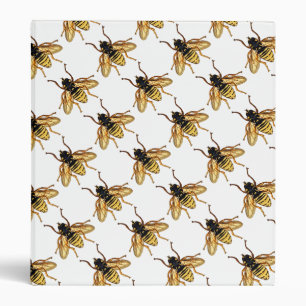 Classeur Abeille de miel jaune Vintage