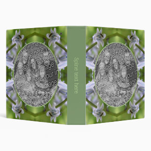 Classeur Abeille sur cadre de fleur de jacinthe des bois Cr