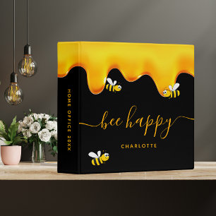 Classeur Abeilles noires joyeux bosse abeilles doux miel mo