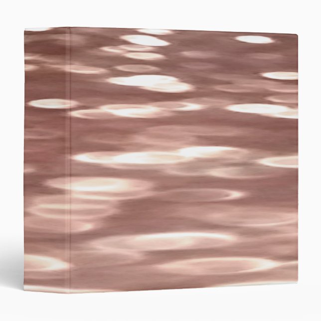 Classeur Abstract #3: Copper Rose Gold (Devant/Côté)
