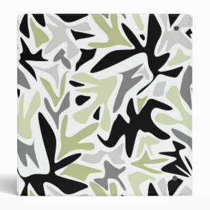 Classeur Abstract, Black and Green, Youth, Modern, Creative