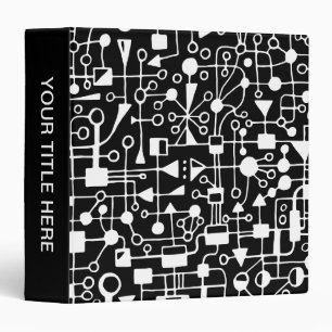 Classeur Abstrait 090112 - Blanc en noir
