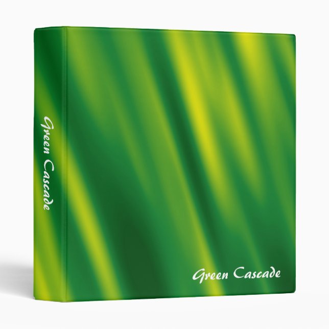 Classeur Abstrait - Cascade verte (Devant/Côté)