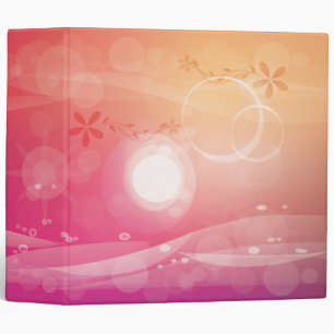 Classeur Abstrait de coucher de soleil rose