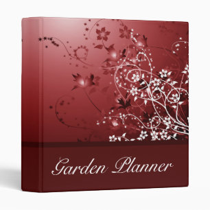 Classeur abstrait floral de wedding planner