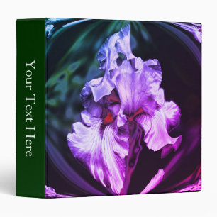 Classeur Abstrait Iris Fleur Floral Art Personnalisé