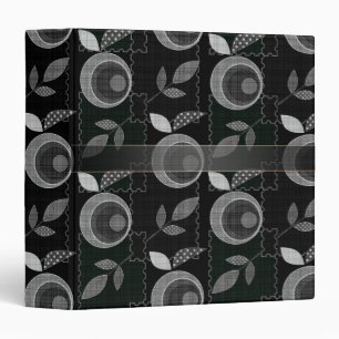 Classeur Abstrait moderne pomme fruit feuilles géométrique