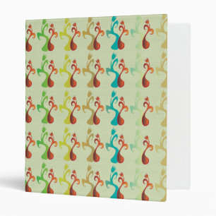 Classeur Abstrait Multicolor Tulip motif floral