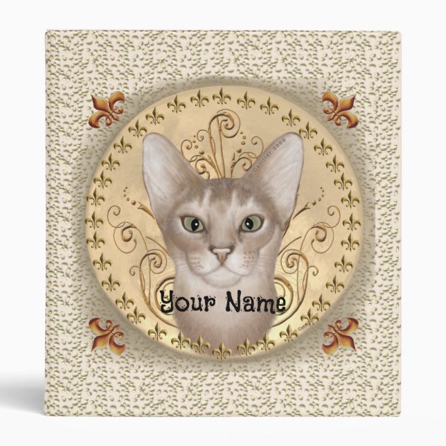 Classeur Abyssinian Fleur De Lis (Devant)