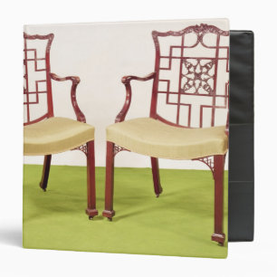 Classeur Acajou de Chippendale dinant des chaises