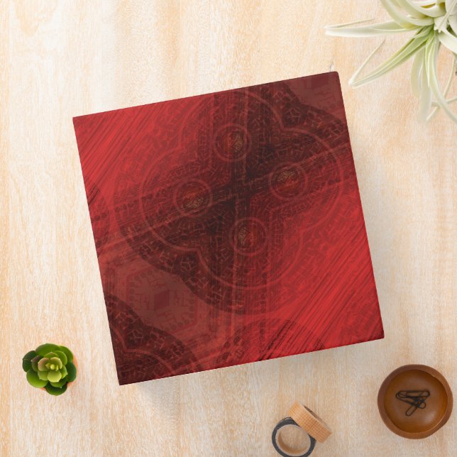 Classeur Acceptation | Médaillons de méditation rouge (In Situ)