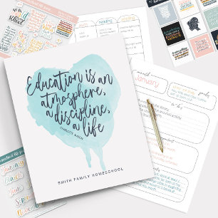 Classeur Accueil Organisateur Aquarelle Coeur