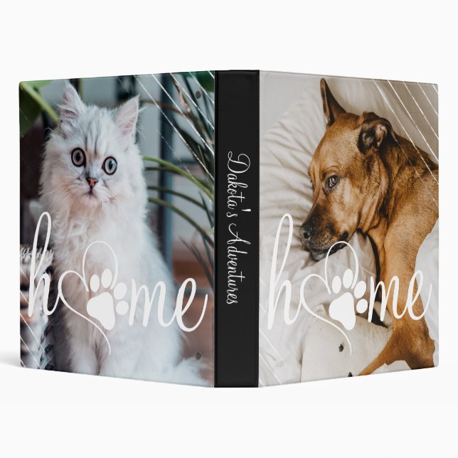 Classeur Accueil pour animaux domestiques | Paw Heart Scrap (Arrière-plan)