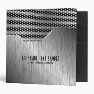 Classeur Acier brossé gris métallique