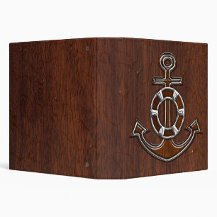Classeur Acier classique d'acajou nautique humide d'Ancre