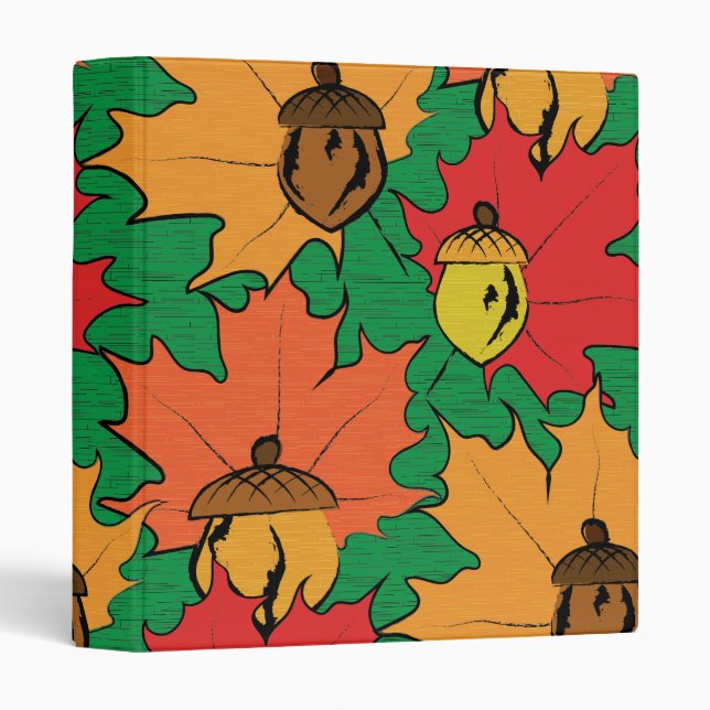 Classeur Acorns et feuille VI (Devant/Côté)