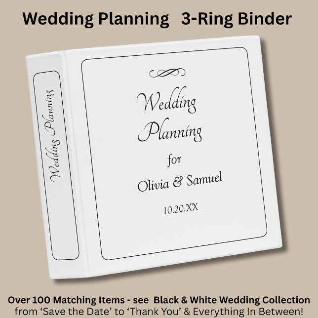 Classeur Add Names Date, Black on White (Créateur téléchargé)