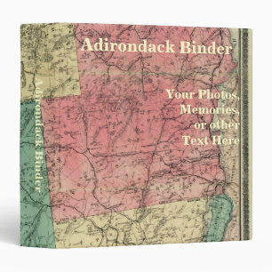 Classeur Adirondack Mountains et la carte du parc