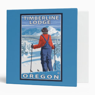 Classeur Admirer de skieur - loge de Timberline, Orégon