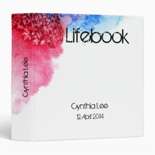 Classeur Adoption d'accueil de Lifebook d'aquarelle
