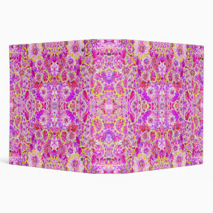 Classeur Adorables fleurs abstraites roses