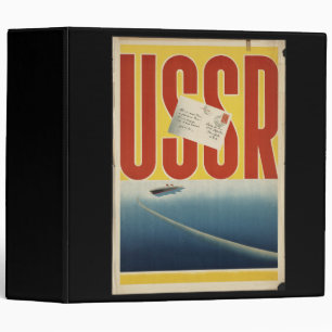 Classeur Affiche de voyage de l'URSS Vintage historique
