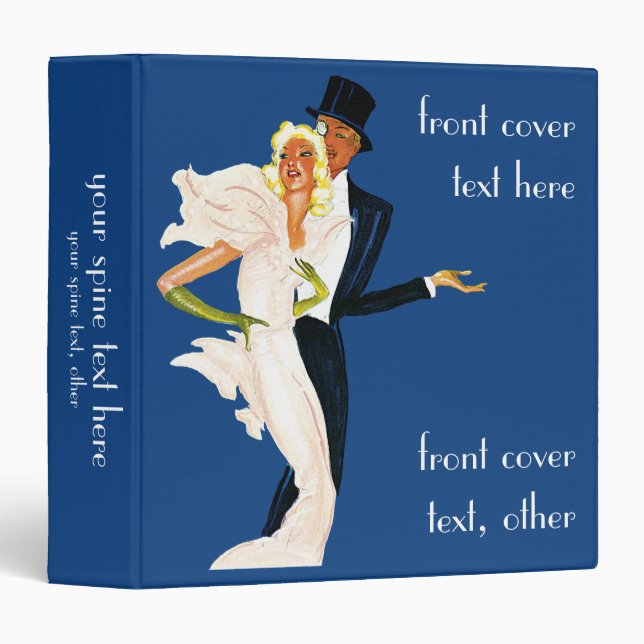 Classeur Affiche de voyage vintage, Monte Carlo (Devant/Côté)