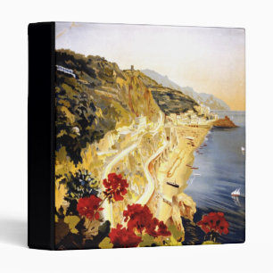 Classeur Affiche italienne de voyage de littoral d'Amalfi