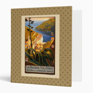 Classeur Affiche italienne Riviera Europe Italy Travel