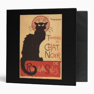 Classeur Affiche Noir de promo de chat noir de troupe de