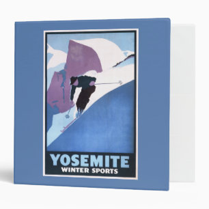Classeur Affiche promotionnelle de ski de sports d'hiver