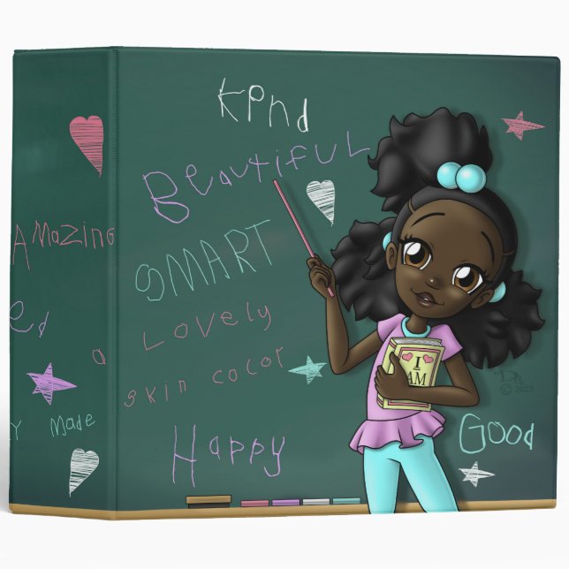Classeur Affirmations sud-africaines-américaines (Devant/Côté)