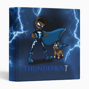 Classeur Afro-Américain Superhero Bleu