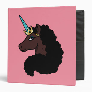 Classeur Afro Unicorn   Magique
