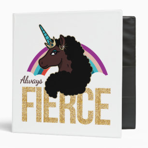 Classeur Afro Unicorn   Magique - Toujours fière