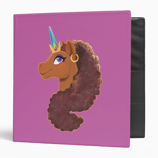 Classeur Afro Unicorn | Unique (Devant/Intérieur)