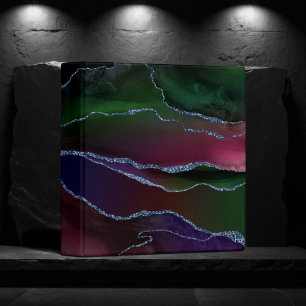 Classeur Agate dynamique Couleur rose et vert pour bijou