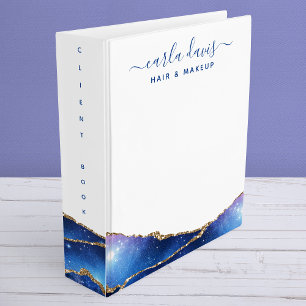 Classeur Agate Galaxy Celestial Stars Business Client Book
