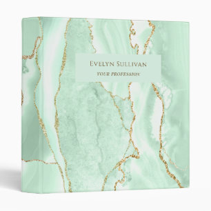 Classeur agate vert de mer