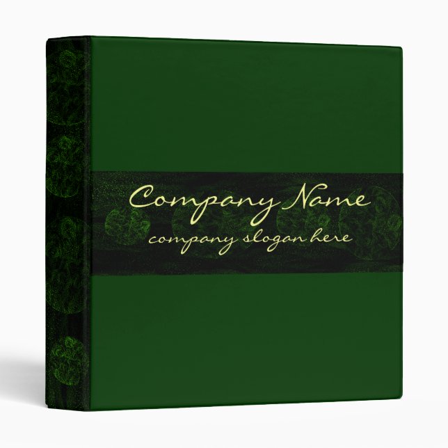Classeur âgé d'Antique Hunter Green Company (Devant/Côté)