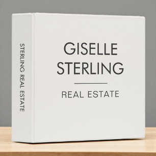 Classeur Agent immobilier Neutral Professionnel