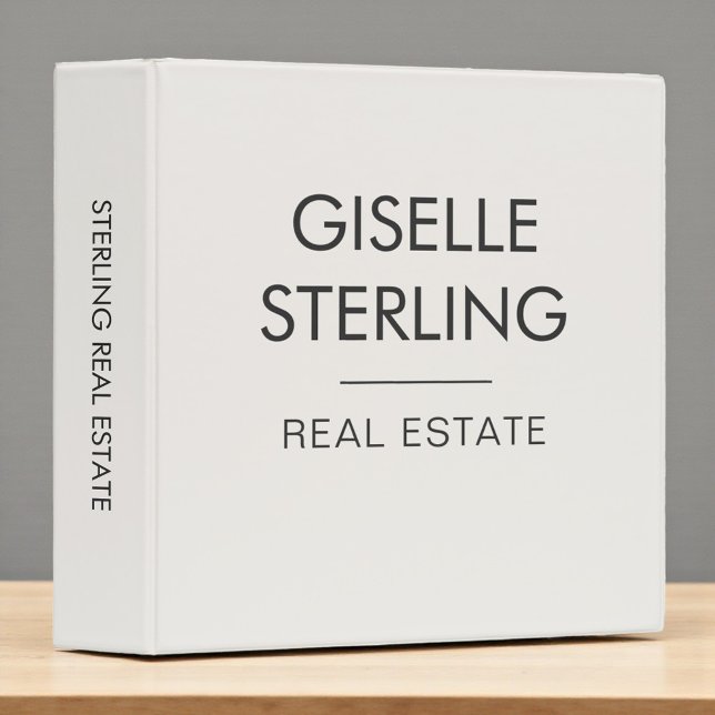 Classeur Agent immobilier Neutral Professionnel (Créateur téléchargé)