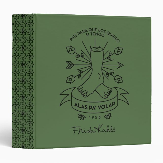 Classeur Ailes de Frida Kahlo | à voler (Devant/Côté)