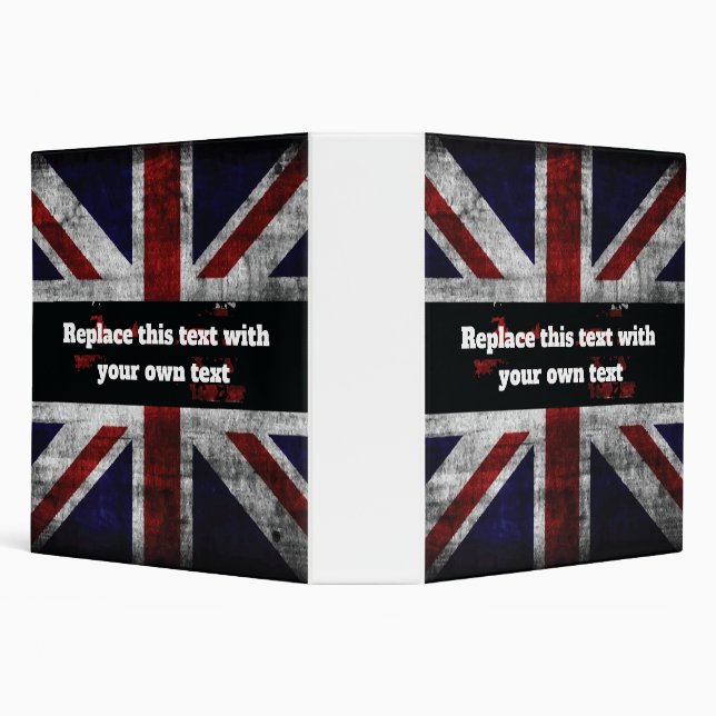 Classeur Ajouter du texte sur le drapeau anglais Jeu d'orei (Arrière-plan)