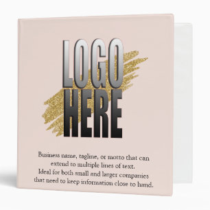 Classeur Ajouter votre logo d'entreprise Texte personnalis