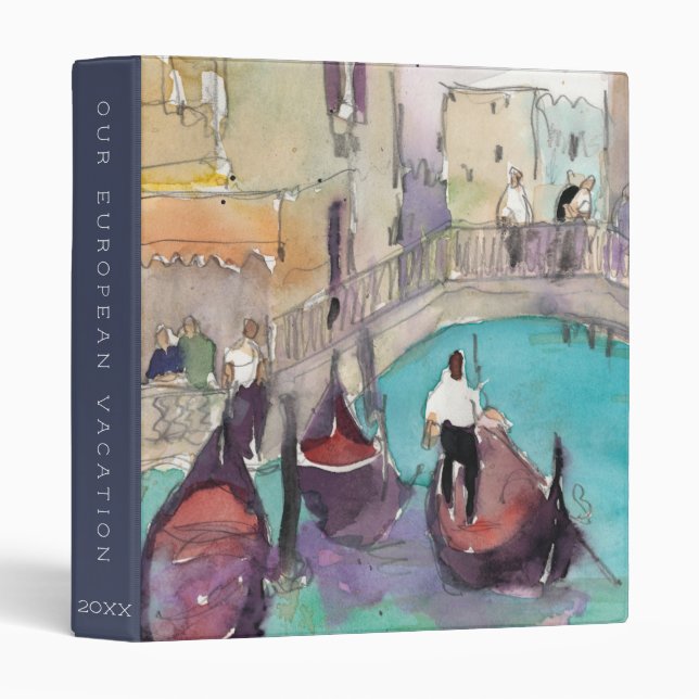 Classeur Ajouter votre texte | Destinations | Aquarelle Ven (Devant/Côté)