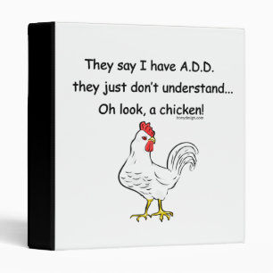 Classeur AJOUTEZ l'humour de poulet