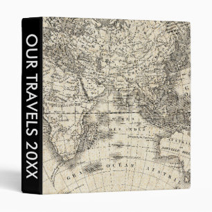Classeur Ajoutez votre carte vintage des textes de
