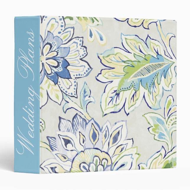 Classeur Ajoutez votre fleur bleue | de Bohème nommée (Devant/Côté)