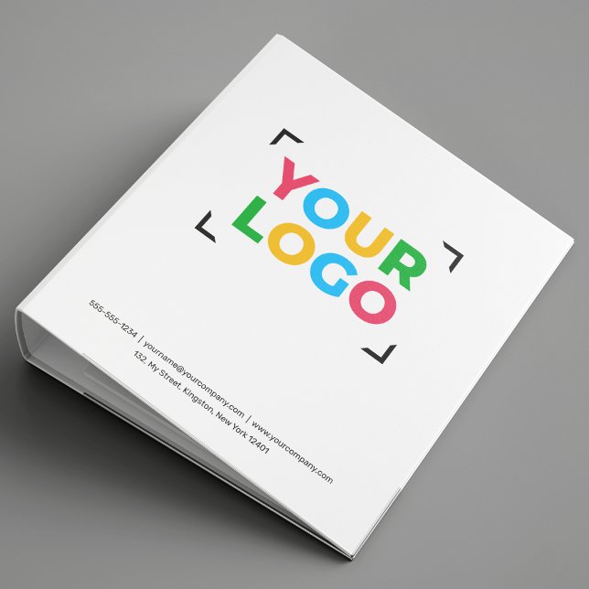 Classeur Ajoutez Votre Logo Entreprise Propre, École Blanch (Créateur téléchargé)